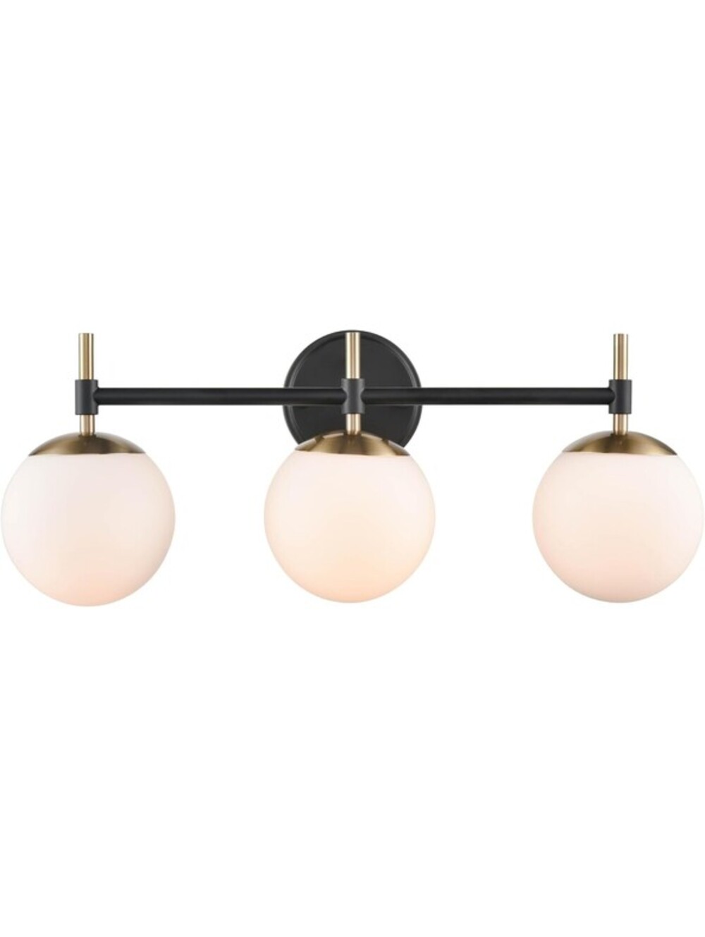 Millennium Lighting Redondo 3 Light 24" Wide Bathroom Vanity Light Black/Gold